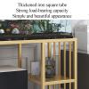 Metal Side Table with Storage 3 Layer Office Storage Cabinet for Self Emptying Robot Vacuum Cleaner, Solid Multi-Functional Fish Tank Stand Home Organizer(Black,80cm) view 2