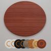 GSKFXJ Large Solid Wood Turntable for Dining Table 20in 30in 40in Lazy Susan Rotating Serving Tray Tabletop Serving Plate Wood Turntable Tray Smooth Spin(Teak,100cm/40in) view 1