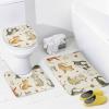 TOWINSFB 4Pcs Cartoon Rustic Kitten Shower Curtain Sets Bathroom Decor, Lovely Cat Playing Yarn Ball Shower Curtain with Non Slip Rug, Toilet Lid Cover, Bath Mat and 12 Hooks 72W x 72L view 4