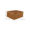 CONGARTENO Rustic Woven Tissue Organizer Compartments Decorative Facial Tissue Holder for Remote Controllers and Items for Light view 2