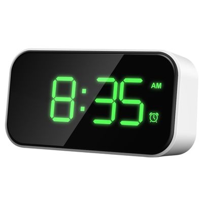 CORHAD USB Charging Full Screen Alarm Clock with Brightness Stylish Design for Bedrooms Simple Operation and Long-Lasting Durability Battery- Compact and Clock