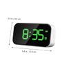 CORHAD USB Charging Full Screen Alarm Clock with Brightness Stylish Design for Bedrooms Simple Operation and Long-Lasting Durability Battery- Compact and Clock view 3