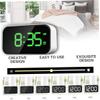 CORHAD USB Charging Full Screen Alarm Clock with Brightness Stylish Design for Bedrooms Simple Operation and Long-Lasting Durability Battery- Compact and Clock view 4