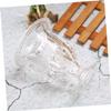 QUMIIRITY 1pc Retro Style Transparent Glass Flower Vase for Home Decor Dried Flower Arrangement Candle Holder Artistic Table Centerpiece for Office and Balcony view 4
