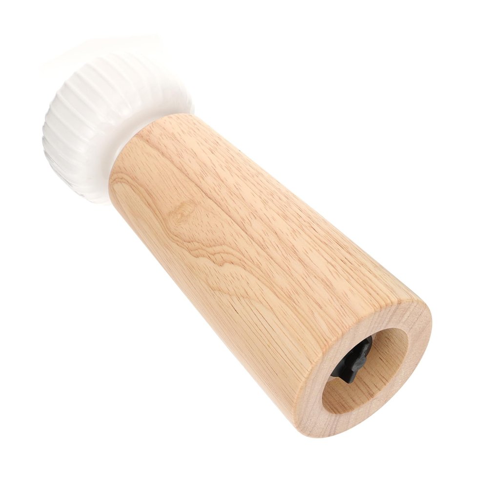 Unomor Handheld Wooden Pepper Grinder with Ceramic Top Coarseness Easy to Use Kitchen Tool for Fresh Spices and Seasoning Friends and Family