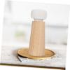 Unomor Handheld Wooden Pepper Grinder with Ceramic Top Coarseness Easy to Use Kitchen Tool for Fresh Spices and Seasoning Friends and Family view 2