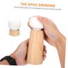 Unomor Handheld Wooden Pepper Grinder with Ceramic Top Coarseness Easy to Use Kitchen Tool for Fresh Spices and Seasoning Friends and Family view 4