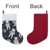 Christmas Stockings Classic Large Stockings Santa Personalized Fun Astronaut Printing Christmas Stocking for Stairs Fireplace Hanging Xmas Home Decor view 3