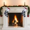 Christmas Stockings Classic Large Stockings Santa Personalized Fun Astronaut Printing Christmas Stocking for Stairs Fireplace Hanging Xmas Home Decor view 4