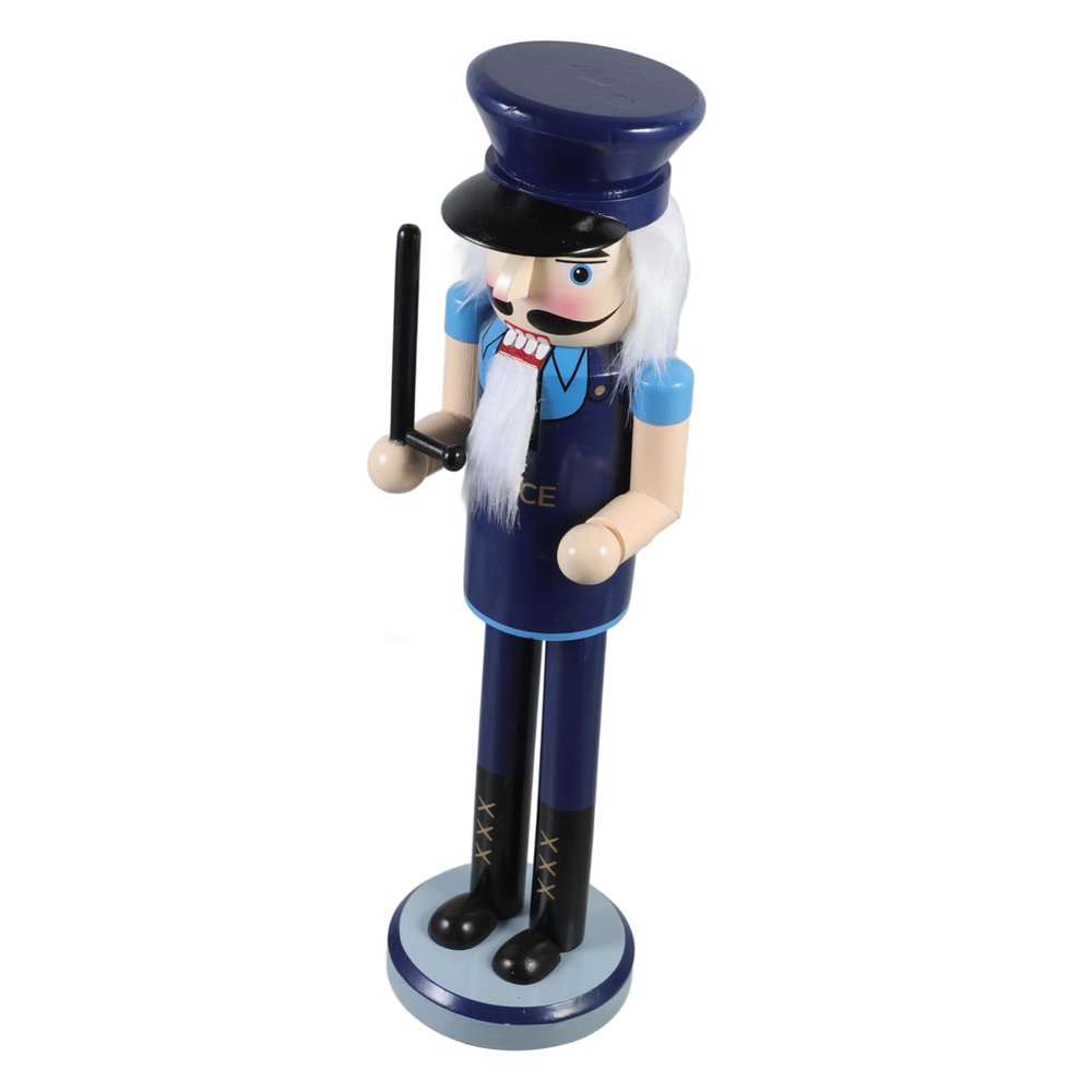 CONGARTENO Themed Nutcracker Christmas Decor Police Nutcracker Tabletop Display for Festive Gatherings Holiday Ready for Gifting Elegant Box for Home Decoration