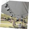 Levemolo 1set Outdoor Adjustable Camping Clothesline Heavy-Duty Air-Drying Rope for Hiking Backpacking and Picnics Portable Windproof Hanging Line Black for Travel and Outdoor Use view 2