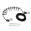 Levemolo 1set Outdoor Adjustable Camping Clothesline Heavy-Duty Air-Drying Rope for Hiking Backpacking and Picnics Portable Windproof Hanging Line Black for Travel and Outdoor Use view 3