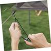 Levemolo 1set Outdoor Adjustable Camping Clothesline Heavy-Duty Air-Drying Rope for Hiking Backpacking and Picnics Portable Windproof Hanging Line Black for Travel and Outdoor Use view 4