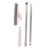 Healeved Cleaning Brush Grout Scrub Brush Scrub with Long Handle Long Handle Floor Cleaning Bathroom Tile Floor Grout Swivel Beige Stainless Steel view 1