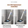 Disposable Toilet Brush and Holder,Cleaning Supplies,Deep Cleaning,Wall Mount Toilet Cleaning System,1 Toilet Wand + 18 Toilet Brush Refill (Lemon Yellow Package) view 4