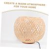 QUMIIRITY Rustic Woven Table Lamp Shade Handcrafted Bamboo Light Cover for Home Decor Eye-caring Design Easy Installation and Sturdy Construction for Living Room and Bedroom Lighting view 4