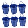 Mikinona 12pcs Decorative Iron Bucket with Handles Versatile Flower Holder for Use for Plants Party Favors and Home Decor Height view 3