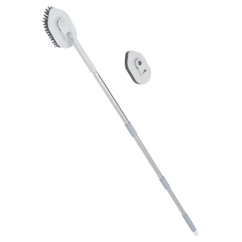 Long Handle Shower Floor Scrub Brush for Tubs and Tiles