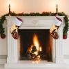 Christmas Stockings Classic Large Stockings Santa Personalized Firefighter Fireman Flame Printing Christmas Stocking for Stairs Fireplace Hanging Xmas Home Decor view 4