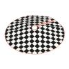 Black and White Checkered Stripes Print Christmas Tree Skirt Christmas Tree Mat for Xmas Holiday Party Decoration view 2