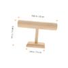 CAXUSD Wood Bracelet Display Rack Elegant Jewelry Pendant Holder Organizer Three Charm Storage Smooth Edges for Necklaces and Bracelets view 2