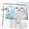 HOOTNEE 2 Pcs Mesh Bag Hanger Storage Mesh Bag Laundry Pouch Multifunctional Pp Polyester Easy to Hang view 3