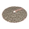 Leopard Print Print Christmas Tree Skirt Christmas Tree Mat for Xmas Holiday Party Decoration view 2