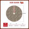 Leopard Print Print Christmas Tree Skirt Christmas Tree Mat for Xmas Holiday Party Decoration view 4