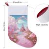 Christmas Stockings Classic Large Stockings Santa Personalized Candy Land Printing Christmas Stocking for Stairs Fireplace Hanging Xmas Home Decor view 2