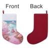 Christmas Stockings Classic Large Stockings Santa Personalized Candy Land Printing Christmas Stocking for Stairs Fireplace Hanging Xmas Home Decor view 3