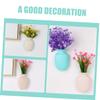 BESPORTBLE 6pcs Wall Mounted Vase Creative Plastic Hanging for Refrigerators and Smooth Lemon Stylish Home Decor for Living Room and Office view 4