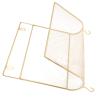 Parliky Wall Mounted Iron Book Storage Rack for Office Decorative Golden view 1