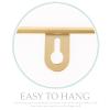 Parliky Wall Mounted Iron Book Storage Rack for Office Decorative Golden view 4