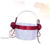 KOMBIUDA Rustic Elegant Wedding Basket Portable Flower Girls Basket for Romantic Occasions view 2