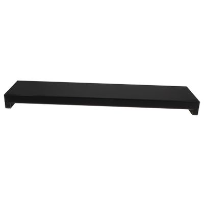 FELTECHELECTR Iron Spice Rack Multi-function Cabinet Organizer Telescopic Seasoning Shelf Easy to Assemble Non-slip Pads Stove Side Storage Black