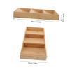 SHOWERORO Bamboo 3 Tier Spice Storage Rack Organizer for Cabinet view 2