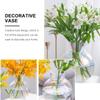 Yardenfun Desktop Glass Vase Hydroponic Flower Glass Flower Vase Ornament Home Decor view 3