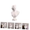 PRETYZOOM Roman Statue Sculpture Resin Figurine David Head Ornament for Desktop Home Office Decor 19x14x31cm view 2