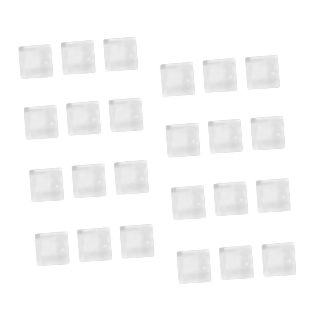 COLLBATH 24pcs Crystal Glass Refrigerator Magnets for Fridge Stylish Decorative Stickers for Notes Photos Recipes Adhesive for Surface Design