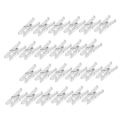 Garneck 100pcs Mini Clothespins Plastic Clips Spring Clothing Hangers for Boys and Girls