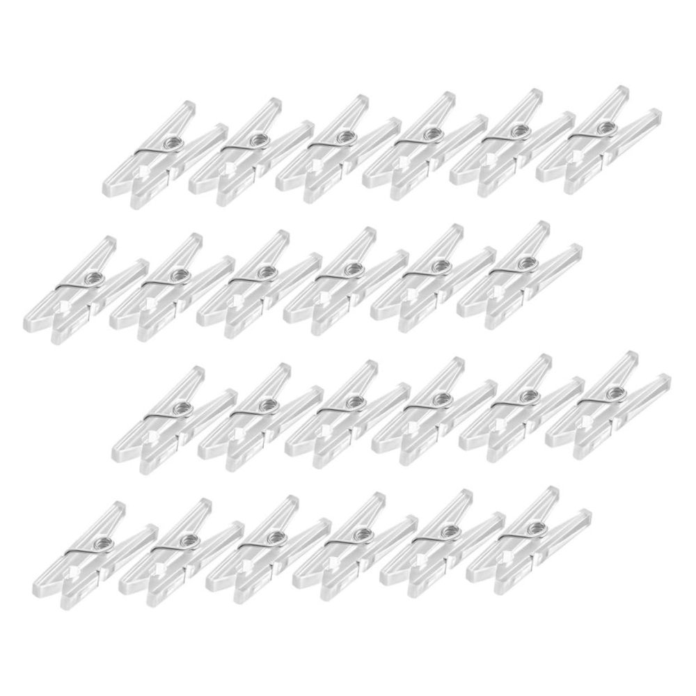Garneck 100pcs Mini Clothespins Plastic Clips Spring Clothing Hangers for Boys and Girls