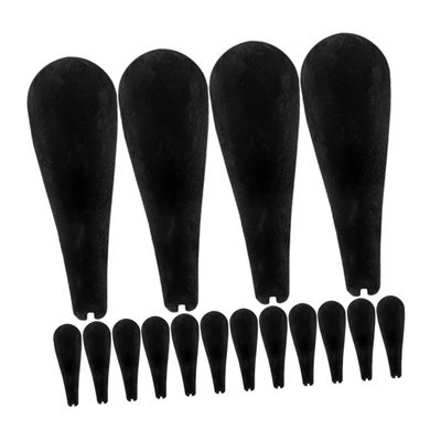 24pcs Flocking Hangers Shoulder Form Pads, Black Non Slip Support