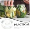 COLLBATH 3pcs Wide Mouth Fermenter Lids for Canning Reusable Glass Sealing Lids for Pickling and Fermented Foods Compatible with Mason Jars Easy to Clean and Safe for Food Storage view 2