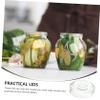 COLLBATH 3pcs Wide Mouth Fermenter Lids for Canning Reusable Glass Sealing Lids for Pickling and Fermented Foods Compatible with Mason Jars Easy to Clean and Safe for Food Storage view 4