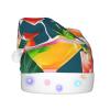 SamLng Tropical Cocktail LED Christmas Hat for Adults Classic Santa Colorful Xmas New Year Party Headwear. Plush Soft Comfort Cap view 2