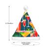 SamLng Tropical Cocktail LED Christmas Hat for Adults Classic Santa Colorful Xmas New Year Party Headwear. Plush Soft Comfort Cap view 4