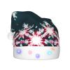 SamLng Merry Christmas LED Christmas Hat for Adults Classic Santa Colorful Xmas New Year Party Headwear. Plush Soft Comfort Cap view 2