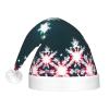 SamLng Merry Christmas LED Christmas Hat for Adults Classic Santa Colorful Xmas New Year Party Headwear. Plush Soft Comfort Cap view 3