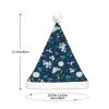 SamLng Grass and dove LED Christmas Hat for Adults  Classic Santa Colorful Xmas New Year Party Headwear. Plush Soft Comfort Cap view 4