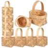 COOLHIYA 12pcs Mini Wooden Baskets Hand-woven Tiny Baskets for Crafts Party Favors Home Decor Small Medium Sturdy Decorative view 1